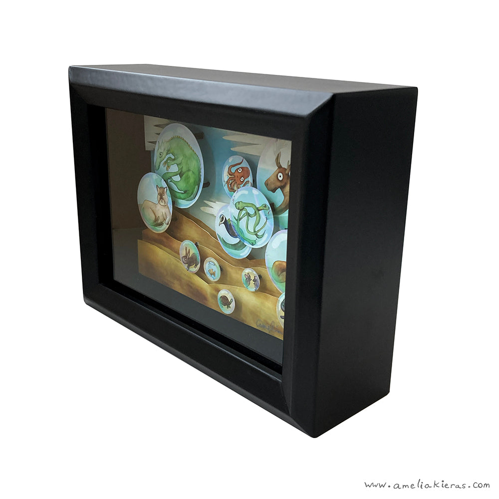 Bubble Journey - Limited Edition Shadow Box Wall Art