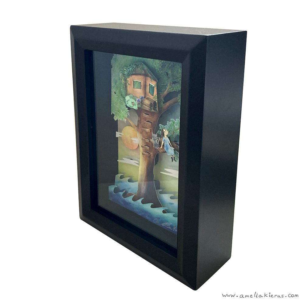 Treehouse Apocalypse - Limited Edition Shadow Box Wall Art