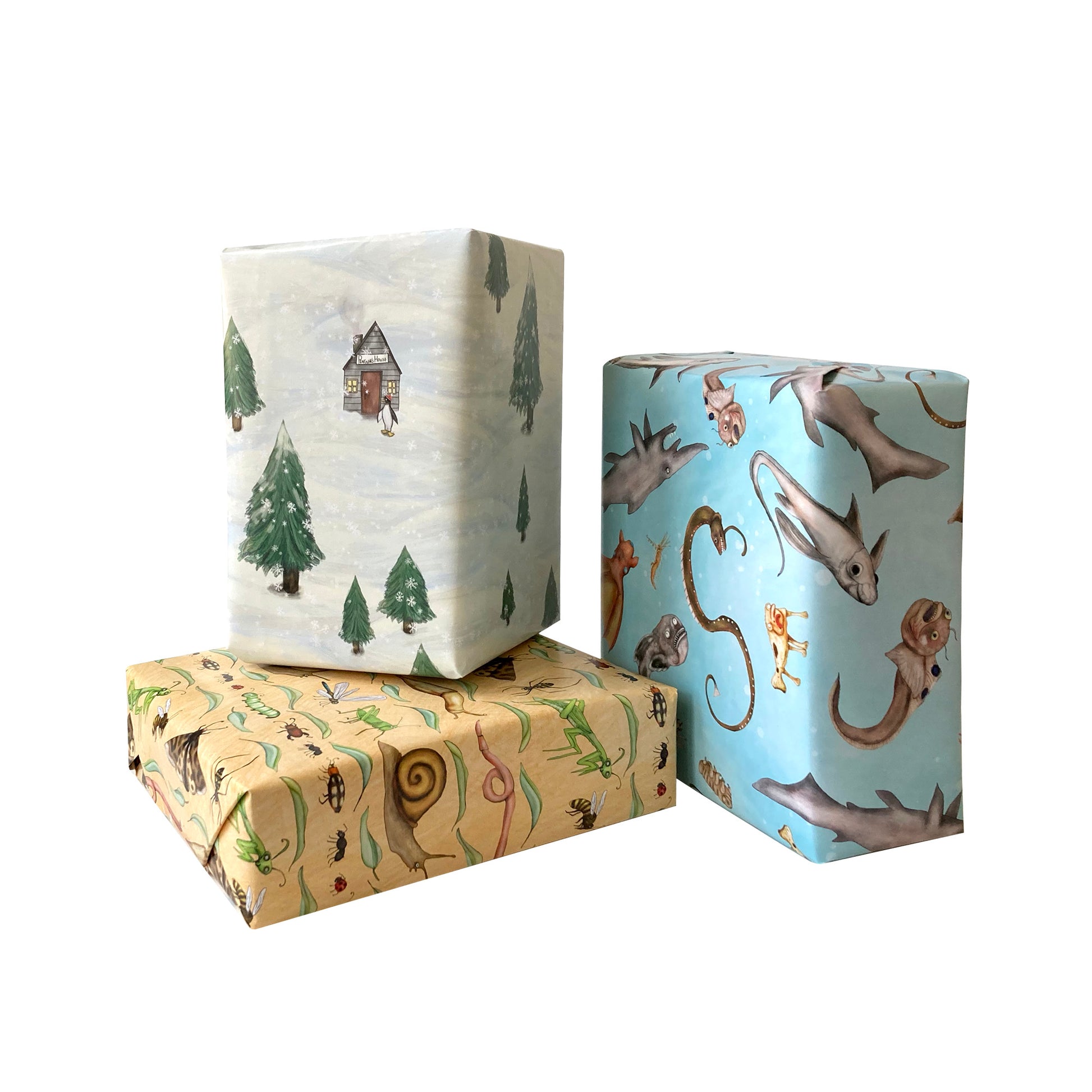 alisaburke: holiday wrapping with paper bags